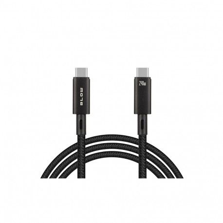 66-160# Przyłącze usb-c - usb-c 4.0 40gbps 240w 1,0m czarne plecionka