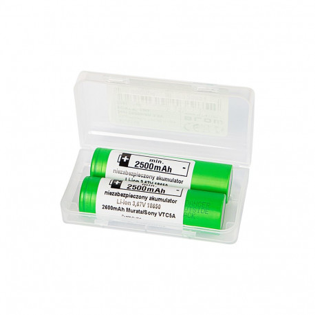 Sony/Murata li-ion aku 18650 85-616# 2600mAh 3.6V (2 tk)