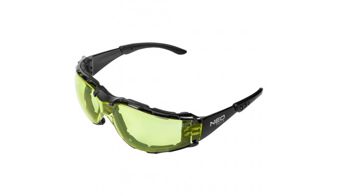 kaitseprillid vahtsisuga, kollased läätsed, vastupidavusklass FT