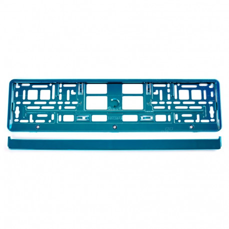 Metallik-türkiissinine numbrimärgi raam amio-03177