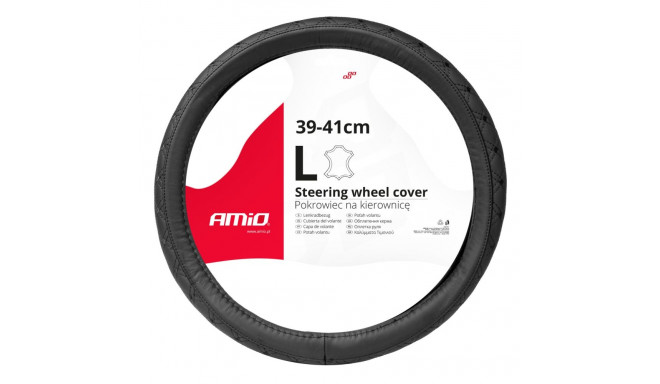 Pikitud nahast kate autorooli jaoks l 39-41cm swc-51-l amio-03562