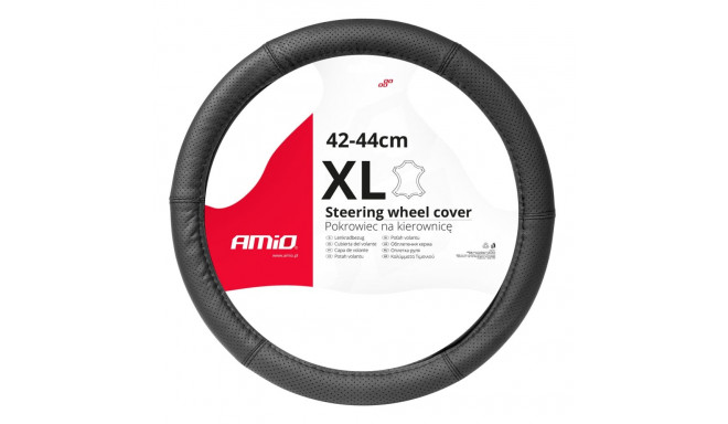 Perforeeritud nahast kate autoroolile XL 41-43cm SWC-50-XL AMIO-03558