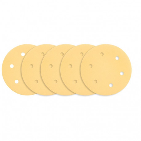 225 mm takjarulliga lihvpaber K180, 5 tk, 6 auguga, sobib lihvmasinatele 59G264, 59G265