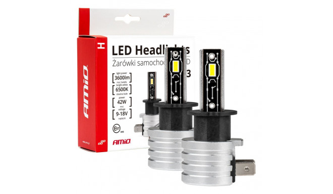 Autode LED-pirnid H-mini H3 6500K Canbus Amio-03330