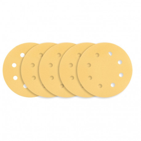 liivapaber takjaga 180 mm, K180, 5 tk, 8 avaga, lihvmasinale 59G263