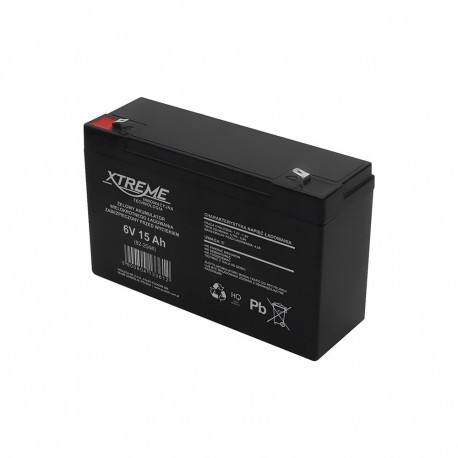 82-204# Akumulator żelowy 6v 15ah xtreme 151x94x51_4,8