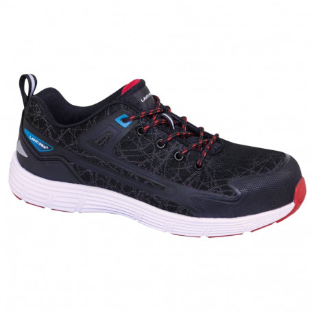 Półbuty helkivast kangast must-punane, s1p src, "41", ce, lahti