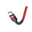 BASEUS Kabel USB-C - USB-C 2,0m Cafule PD 2.0 QC 3.0 60W (CATKLF-H09) Red