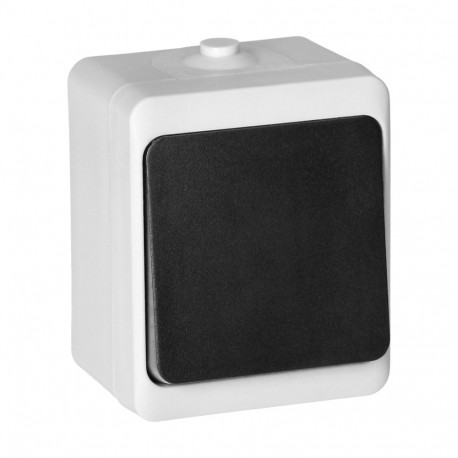 AQUATIC MINI IP54 valge-must ühepooluseline lüliti