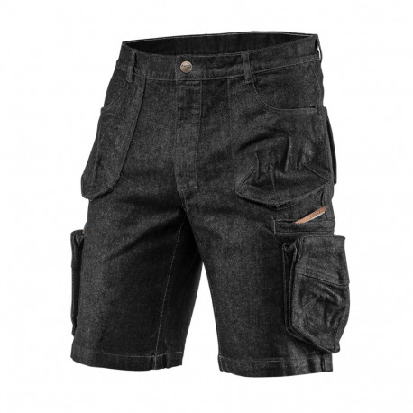 Töölühikesed püksid DENIM, mustad, suurus L