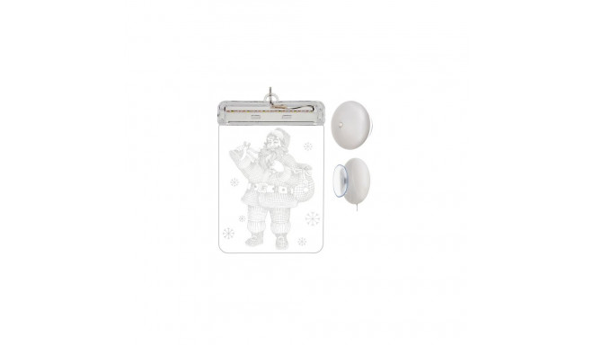 Witraż LED 3D- mikołaj