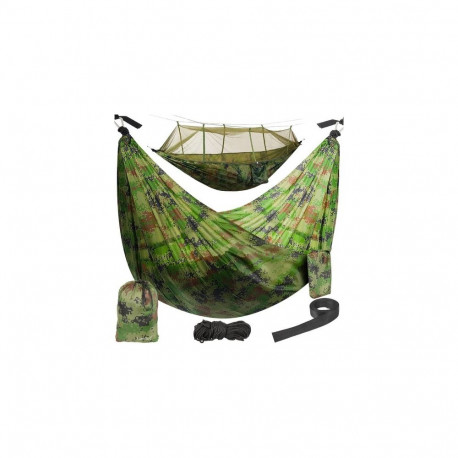 Hamak turystyczny Santiago Army 260x140cm Net