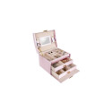 Szkatułka/ kuferek na biżuterię - różowy
