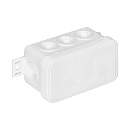 Puszka n/t CLICK, IP54, 8 läbiviiku, 80x45x41mm, valge
