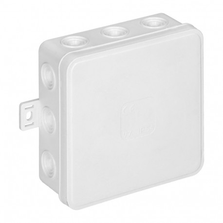 Puszka n/t CLICK, IP54, 12 przepustów, 100x100x41mm, biała