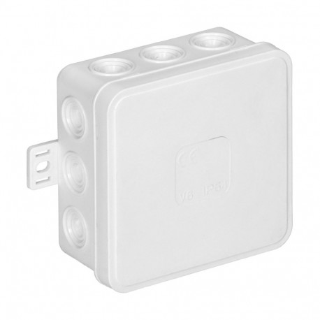 Puszka n/t CLICK, IP54, 12 läbiviiku, 85x85x41mm, valge