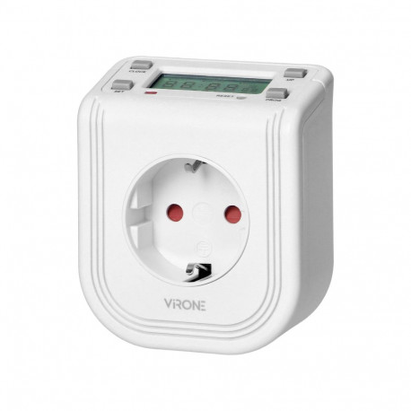 elektrooniline taimer ülemise LCD-ekraaniga, 230 VAC 3680W, 16 lülituspunkti, kohalolekusimulaator, 