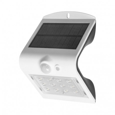 SILOE LED 1,5W päikeselamp liikumisanduriga 120°, 190 lm, IP65, 4000K, 1200mAh, topelt valgusallikas