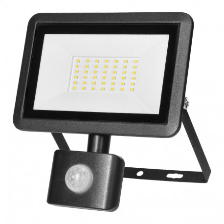 FARO S LED liikumisanduriga prožektor 30W, 2400lm, IP44, 4000K, alumiinium + klaas