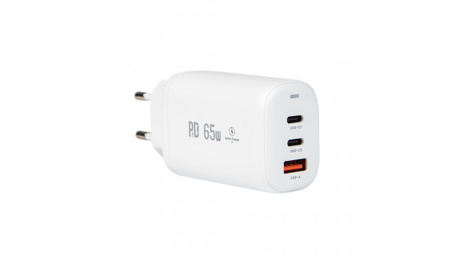 76-013# Võrgulaadija USB+USB-Cx2 65W