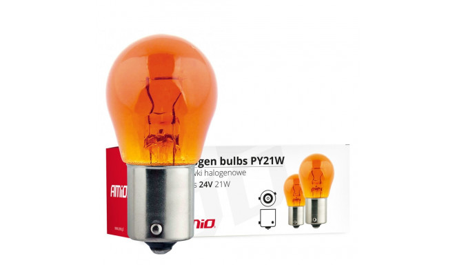 Halogeenpirnid PY21W BAU15S 24V 21W merevaik 10 tk (E8) AMiO-02573