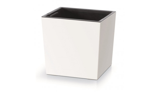 Doniczka URBI SQUARE LOW DURS300L valge
