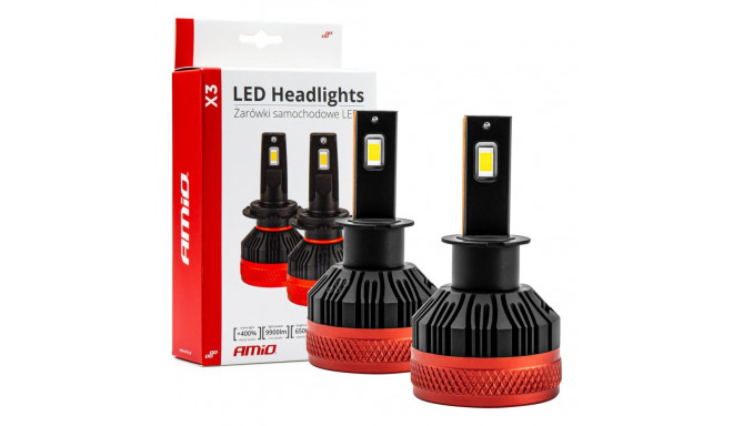 LED-autolambid X3 H3 6500K Canbus AMiO-02978