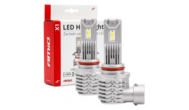 Żarówki samochodowe led seria x1 hb3 9005/hir1 9011/h10 6500k canbus amio-02968