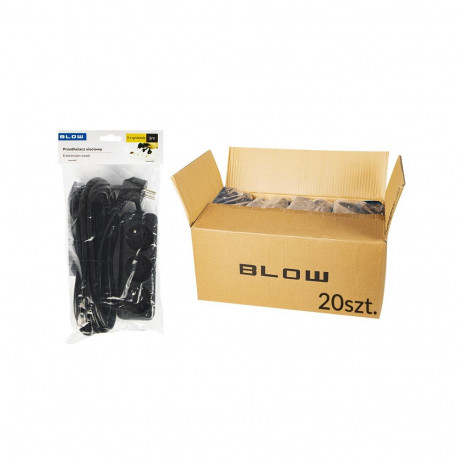 98-544# võrgupikendus pr-370p 3-pesaga maandusega 5m must 3x1,5mm (20 tk.)