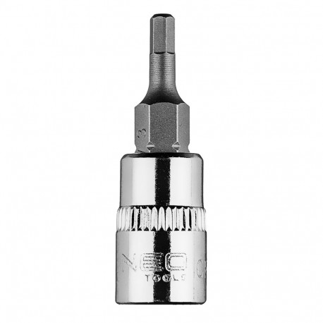 Kuusnurkne H3 otsik 1/4" padrunil, lühike, 37 mm (5 tk.)