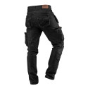 Spodnie robocze 5-kieszeniowe DENIM, czarne, rozmiar L