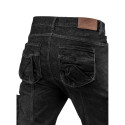 Spodnie robocze 5-kieszeniowe DENIM, czarne, rozmiar S