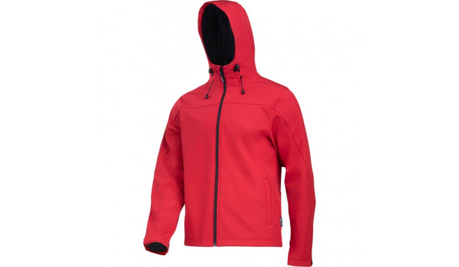 softshell jope kapuutsiga punane "s" ce lahti