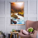 Grzejnik na podczerwień - giętki panel grzewczy 430W TRIO wzór 10 rzeka, wymiary 100x57cm z regulato