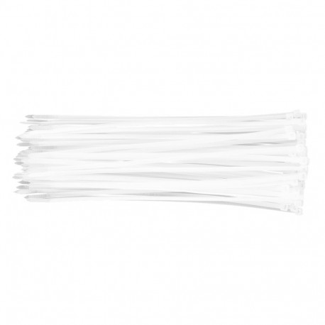 Opaski zaciskowe 4.8 x 300 mm, 75 tk, valged