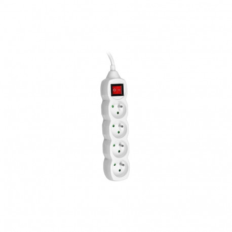 Przedłużacz TRACER PowerCord 3,0m (4 pistikupesa, lüliti, valge)