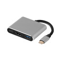 ADAPTER TRACER A-1, USB-C, HDMI 4K, USB 3.0, PDW 100W