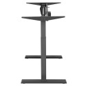 Biurko elektryczne z regulacją wys Ergo Office, szare, max wys 123cm , 80 kg - bez blatu, do pracy s