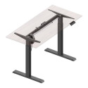 Biurko elektryczne z regulacją wys Ergo Office, szare, max wys 123cm , 80 kg - bez blatu, do pracy s