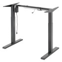 Biurko elektryczne z regulacją wys Ergo Office, szare, max wys 123cm , 80 kg - bez blatu, do pracy s