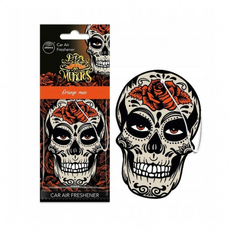 aroomiga autoõhuvärskendaja muertos skull orange man island driftwood