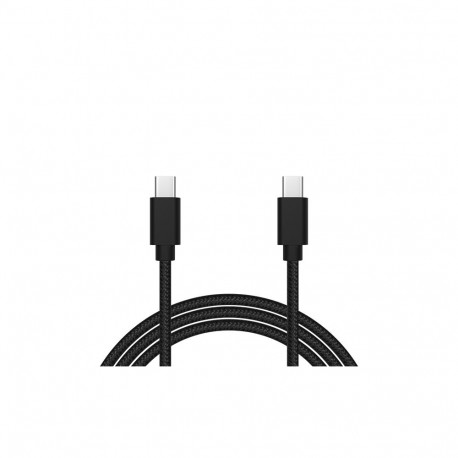 66-155# Przyłącze usb-c - usb-c 2.0 1,0m czarne plecionka