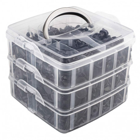 Spinki kołki klipsid autokomplekt 620 tk amio-02831