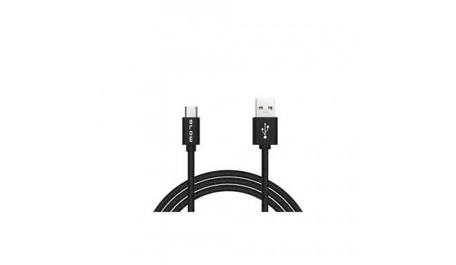 66-146# usb a - micro b 1,5m must punutud blister
