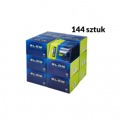 82-577# Bateria blow super alkaline 9v 6lr61 blister 120szt