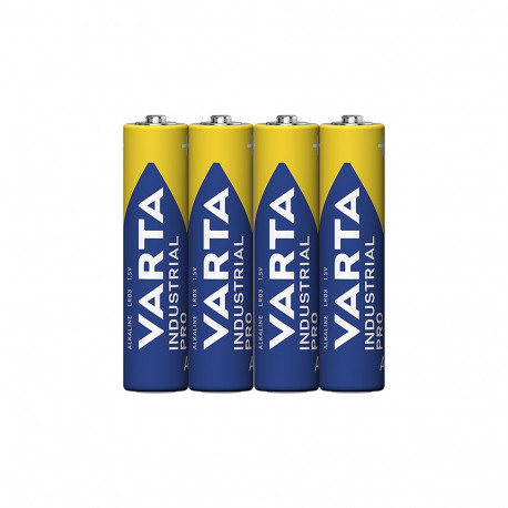 82-557# Aluseline patarei AAA LR3 Varta Industrial, 4 tk pakendis