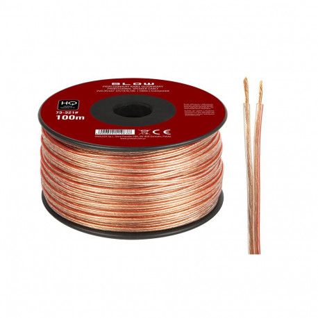 73-321# Przewód głośnikowy 2x0,35mm przezroczysty