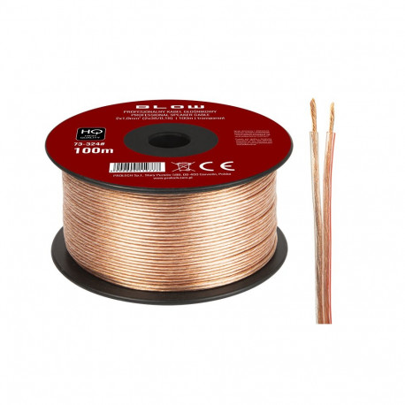 73-324# kõlarikaabel 2x1,00mm läbipaistev