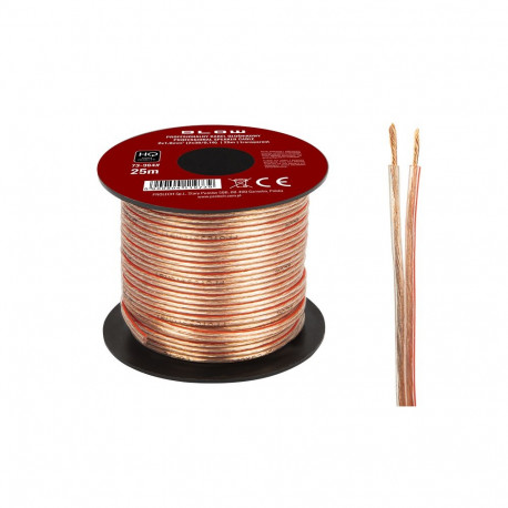 73-364# Przewód głośnikowy 2x1,00mm przezroczysty 25m