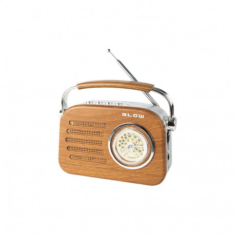 BLOW kaasaskantav analoograadio RA3 77-532# FM BT, retro